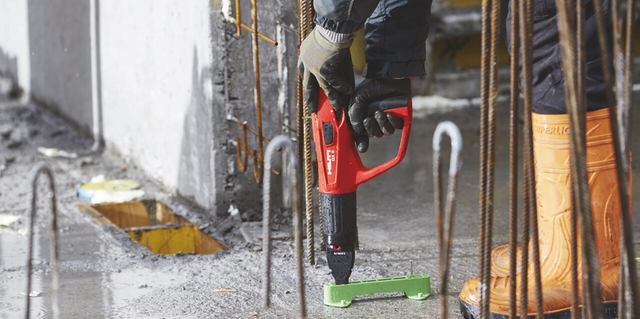 Fastening formwork spacers