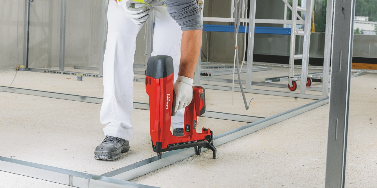 Drywall Track fixing