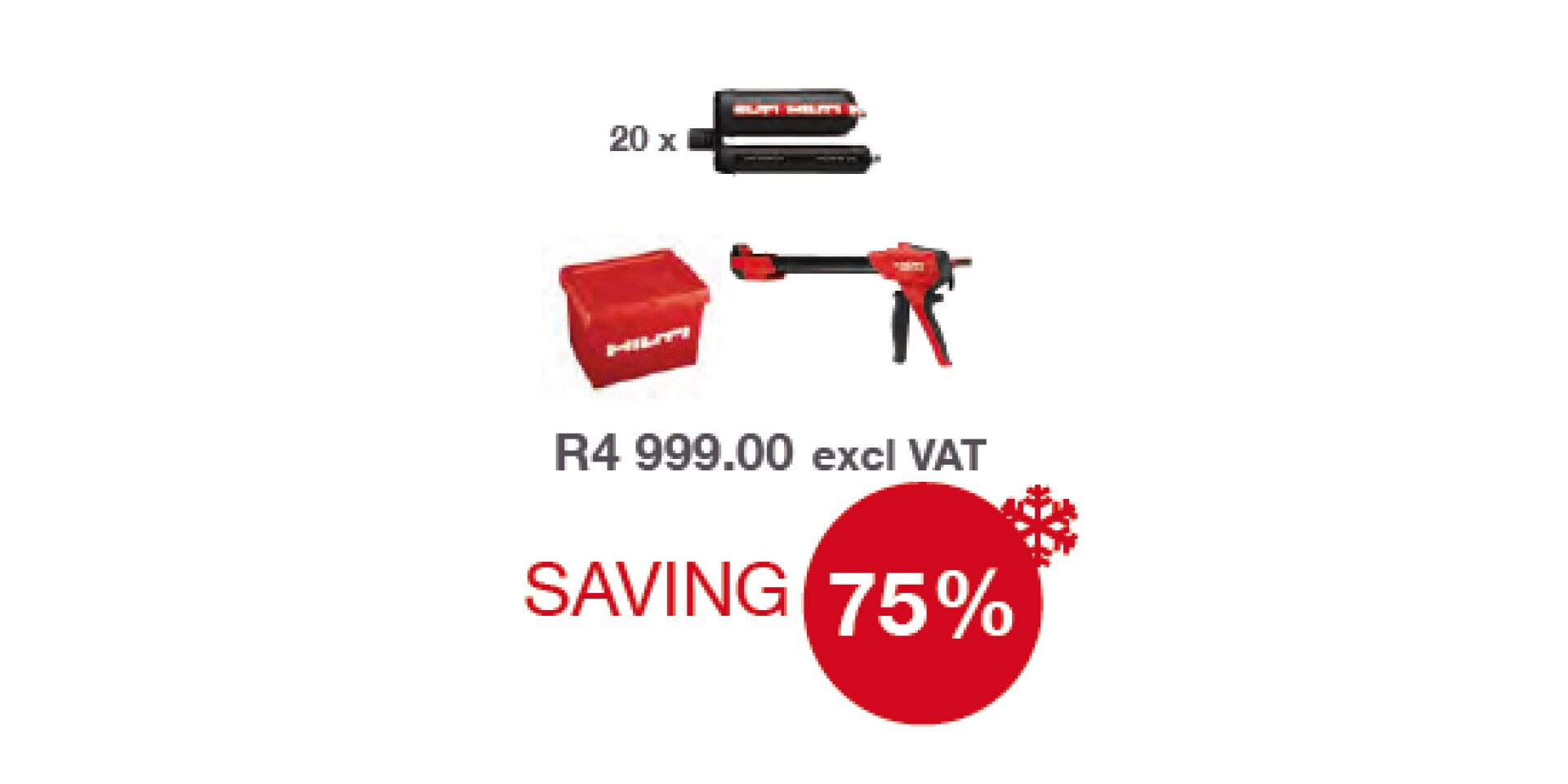 Hilti RE 100 RED BOX Chemical Combo