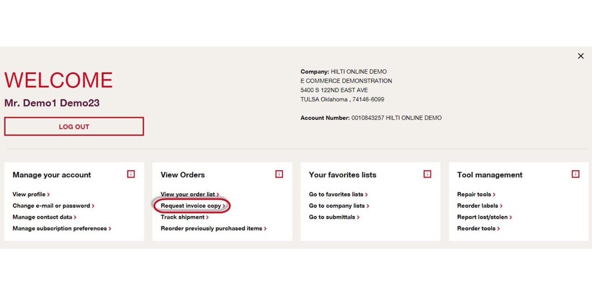 step 2 request invoice copy