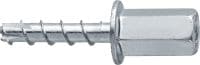 HUS3-I 6 Concrete screw anchor Ultimate-performance screw anchor for quicker permanent fastening in concrete (carbon steel, internally multi-threaded head)