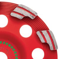 SPX Abrasive Diamond Cup-Wheel (For DG/DGH 150) Ultimate diamond cup wheel for the DG/DGH 150 diamond grinder – for grinding green and abrasive concrete