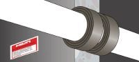 CP 648-E firestop endless wrap strips Intumescent, flexible firestop wrap strip to help create a fire and smoke barrier around combustible pipe penetrations Applications 3