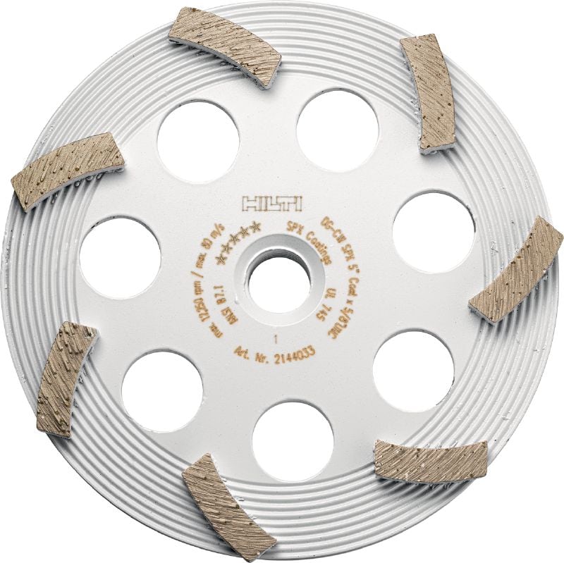 SPX Coating Removal Diamond Cup-Wheel (For DG/DGH 150) Ultimate diamond cup wheel for the DG/DGH 150 diamond grinder – for removing thin coatings such as paint and adhesive