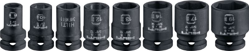 Image 1 of 2: SI-S 3/8 Short impact socket 3/8 (inch) short impact socket for tightening bolts and anchors