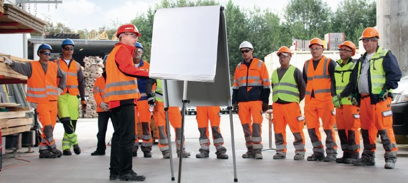 Anchor Installer training (industrial) Hands-on training on concrete anchoring in heavy industrial facilities, covering suitable anchor types and key rules for correct anchor setting Applications 1