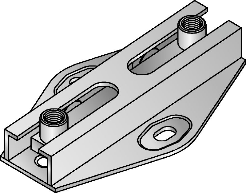 MRG-D6 double roll connector Galvanised double roll connector for heavy-duty heating and refrigeration applications