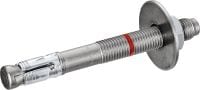 HST4 BW wedge anchor Our highest performing metal wedge expansion anchor for bearing high static and seismic loads in cracked concrete (carbon steel, big washer)