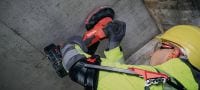 DGH 130-22 cordless concrete grinder Cordless concrete grinder with brushless motor for grinding concrete joints and finishing surfaces (Nuron battery platform) Applications 3