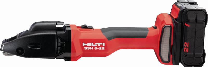 SSH 6-22 Cordless shears High-capacity cordless double-cut shears for fast cuts in sheet metal, profiles and HVAC duct up to 2.5 mm│12 Gauge (Nuron battery platform)