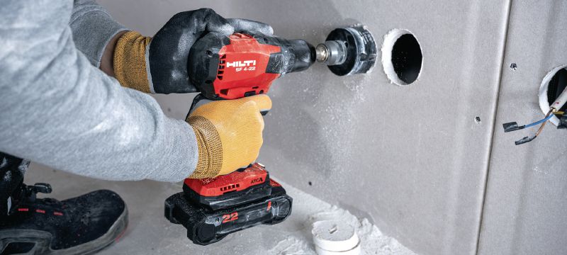 Nuron SF 4-22 Cordless drill driver Compact-class cordless drill driver with Active Torque Control for everyday drilling and driving, especially in hard-to-reach places (Nuron battery platform) Applications 1