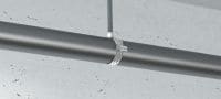 MP-M heavy-duty pipe clamp Galvanised pipe clamp without sound insulation for heavy-duty applications Applications 2