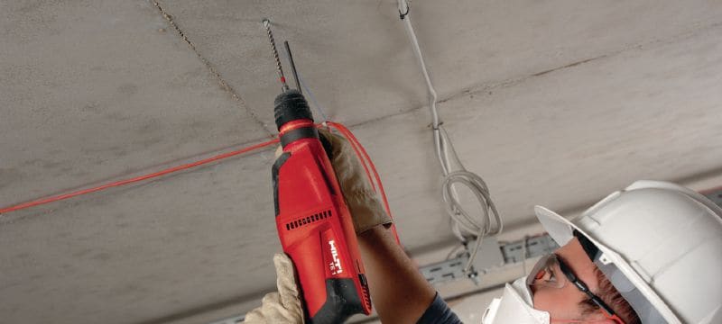 TE 1 rotary hammer Compact and light-weight single-mode, pistol-grip SDS Plus (TE-C) rotary hammer – for drilling in concrete Applications 1