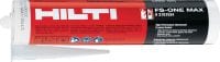 Slide 1 of 5 (selected): FS-ONE MAX Firestop intumescent sealant High-performance intumescent firestop sealant