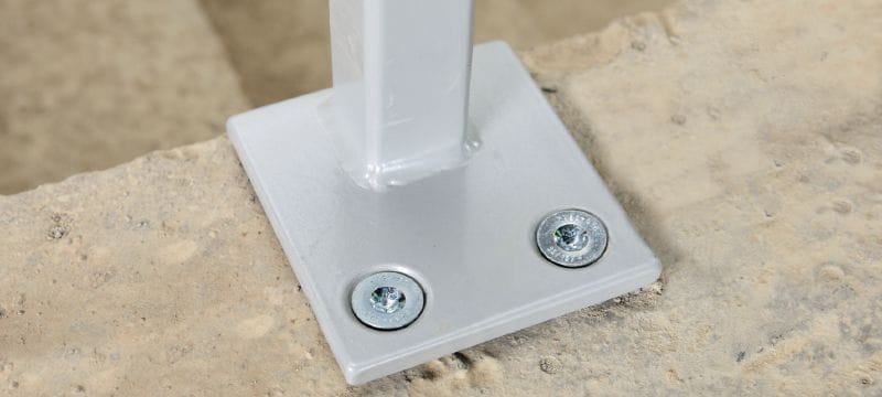 HUS4-C screw anchor High-performing countersunk head screw anchor for fastening to concrete and masonry (carbon steel) Applications 1