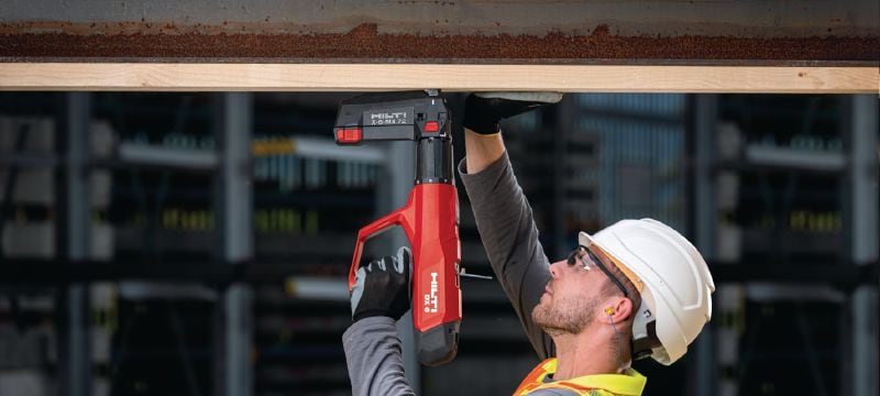 DX 6 MX powder-actuated nailer with magazine Fully automatic powder-actuated nailer with magazine for fastening collated nails Applications 1