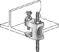 MAB Beam clamp Galvanised beam clamp for fastening threaded rods to steel girders without internal thread