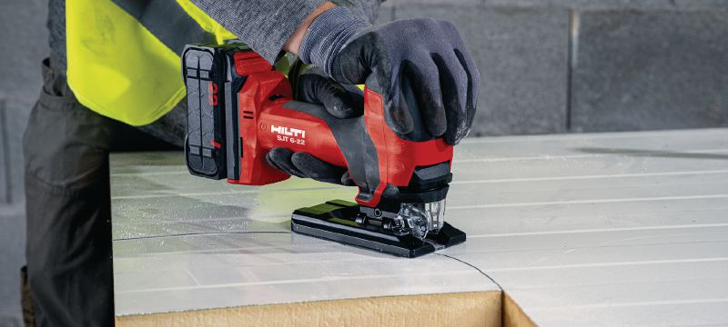 Nuron SJT 6-22 Cordless jigsaw Powerful barrel-grip cordless jigsaw with longer run time for precise straight or curved cuts (Nuron battery platform) Applications 1