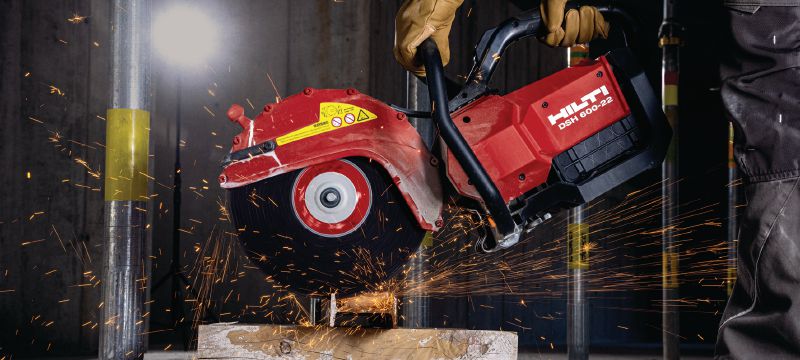 Nuron DSH 600-22 Battery cut-off saw Heavy-duty, battery-powered cordless cut-off saw for concrete, metal and masonry (Nuron battery platform) Applications 1