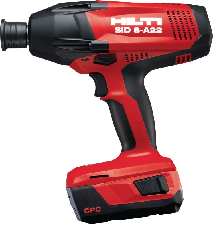 SID 8-A22 Cordless impact driver Ultimate-class 22V cordless impact driver with 7/16 hexagonal chuck for heavy-duty work